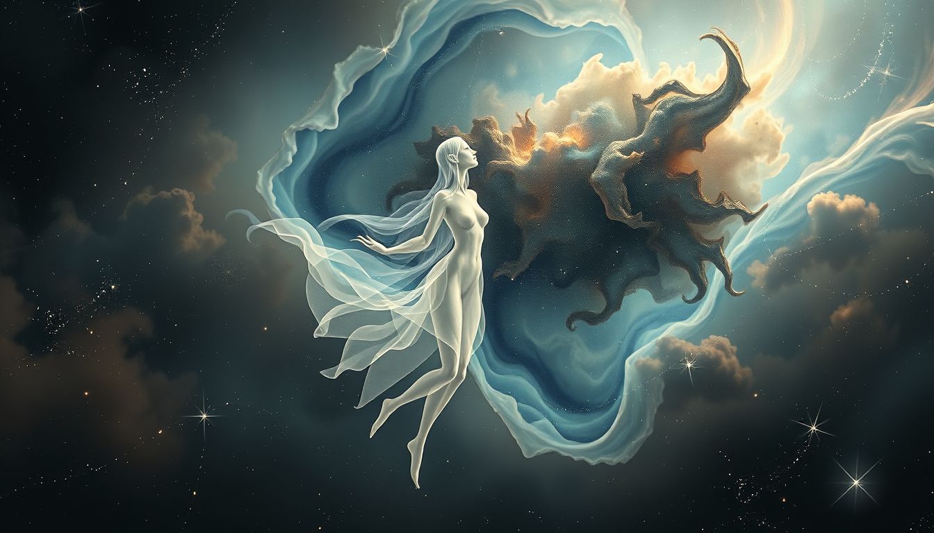 Der innere Konflikt zwischen Vernunft und Intuition spiegelt Selbstzweifel wider.