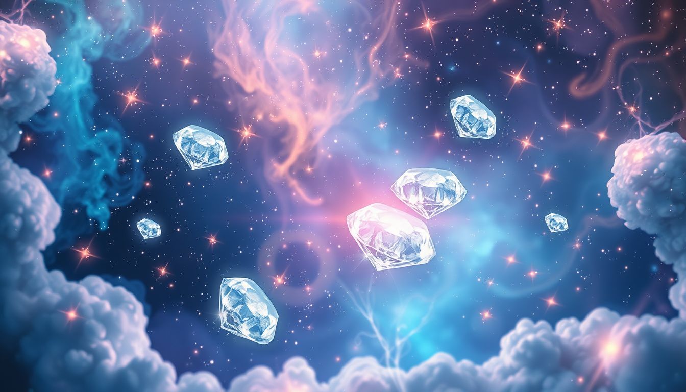 Diamanten im Traum symbolisieren oft inneren Reichtum und Stärke.