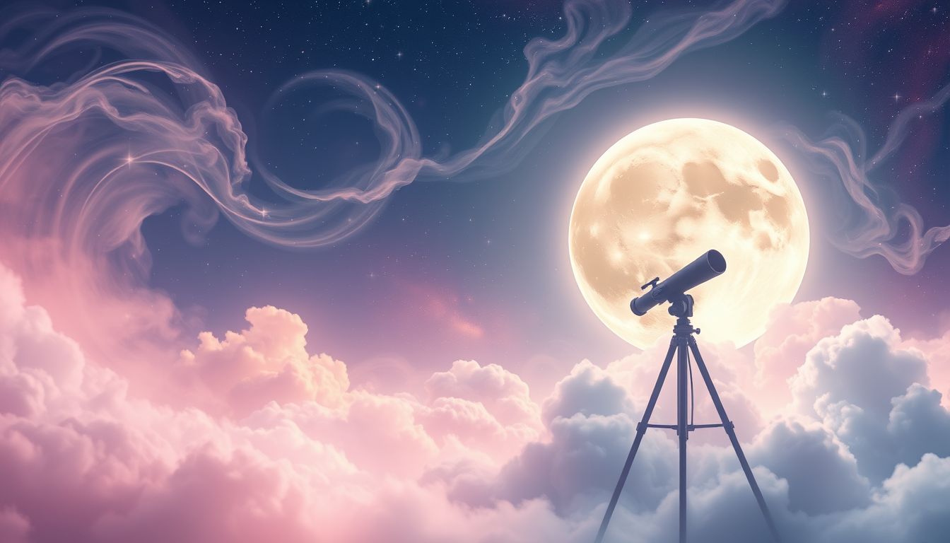 Ein Fernrohr öffnet neue Perspektiven auf den Mond.