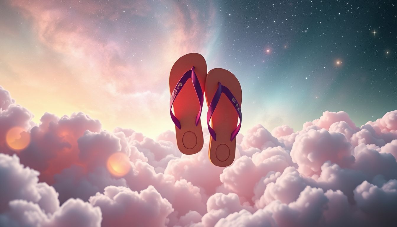 Von Flip-Flops in der falschen Größe träumen, zeigt Unbehagen.