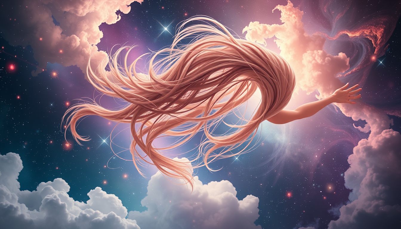 Haare verlieren beim Friseur symbolisiert oft Veränderung und Neuanfang.