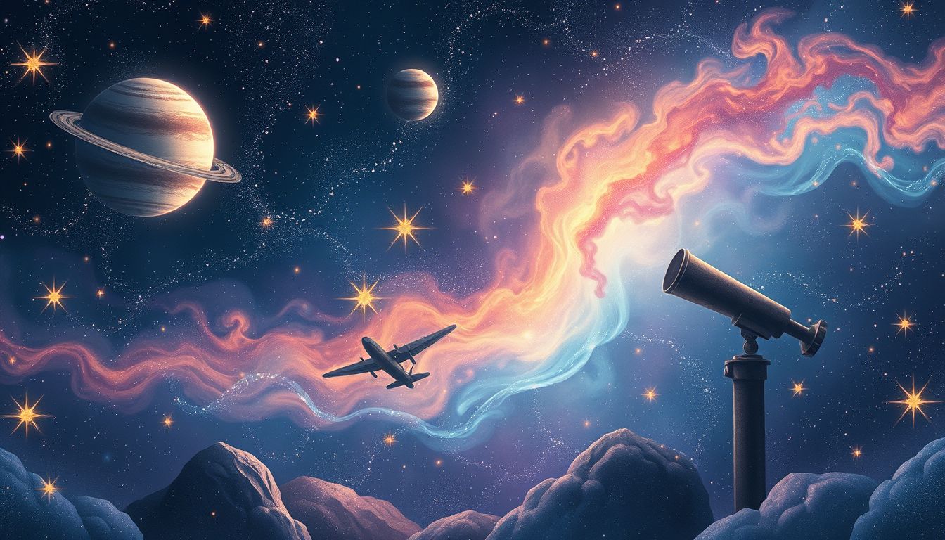 Fernrohre symbolisieren Sehnsucht nach Entdeckung und Erkenntnis.