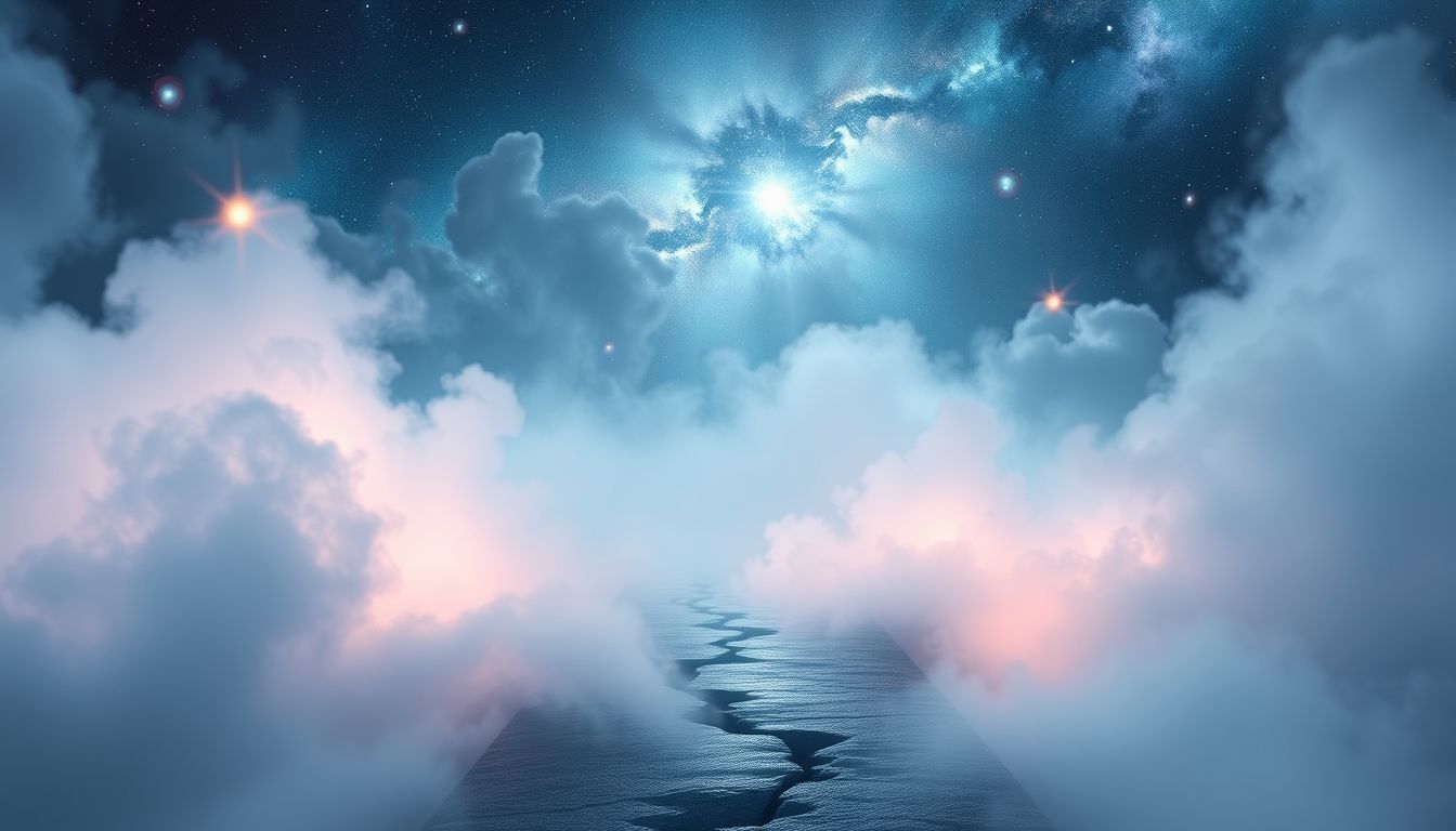 Kreuzungen im Nebel symbolisieren Entscheidungsschwierigkeiten und Lebensunsicherheit.