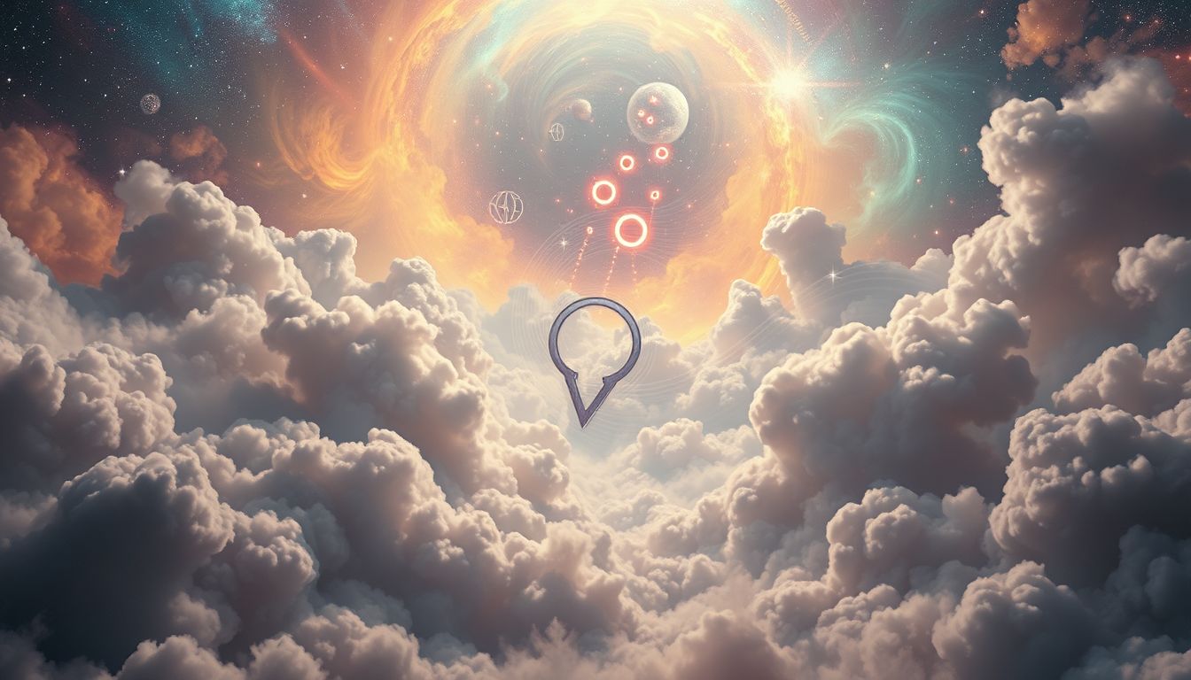 Der Omega symbolisiert Wiedergeburt in chaotischen Zeiten.