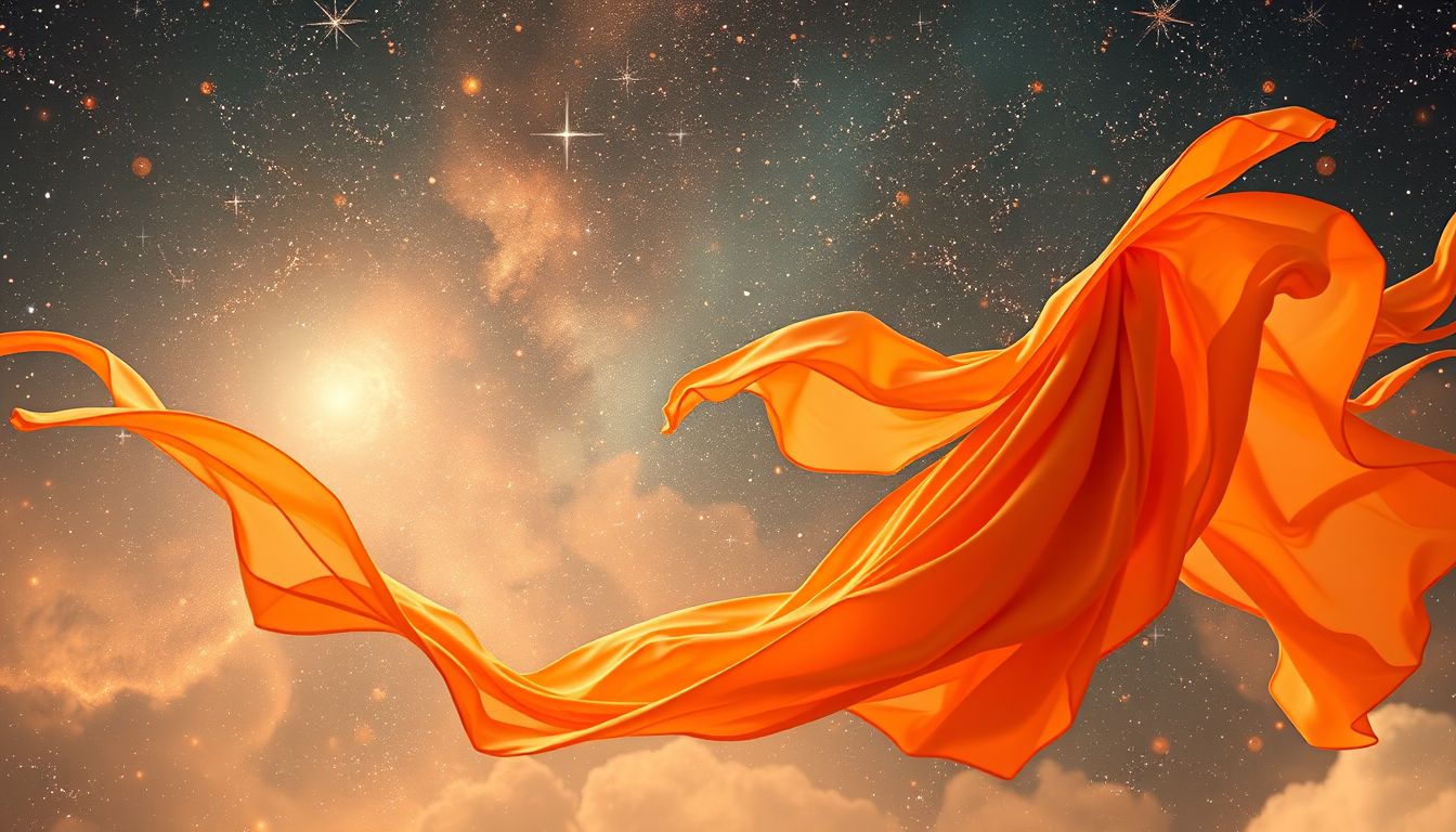 Orange Kleidung im Traum spiegelt Selbstbewusstsein und Lebensfreude wider.
