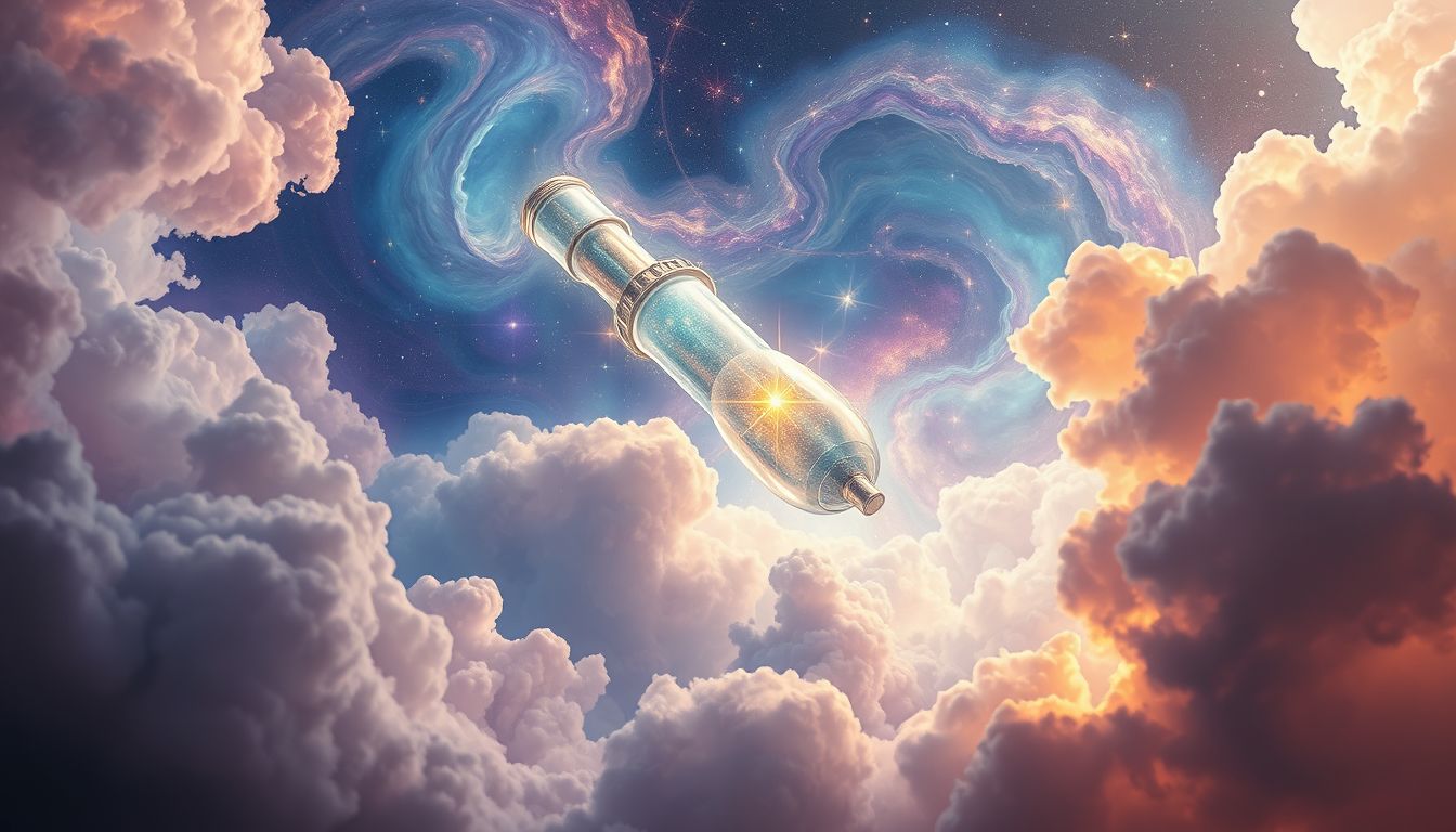 Der Verlust eines Fernrohrs symbolisiert verlorene Perspektiven im Leben.