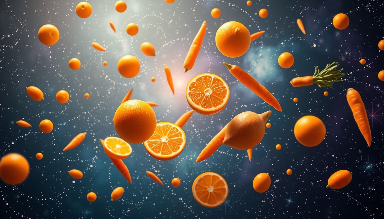 Orangefarbenes Essen fördert Energie und stärkt das Immunsystem.