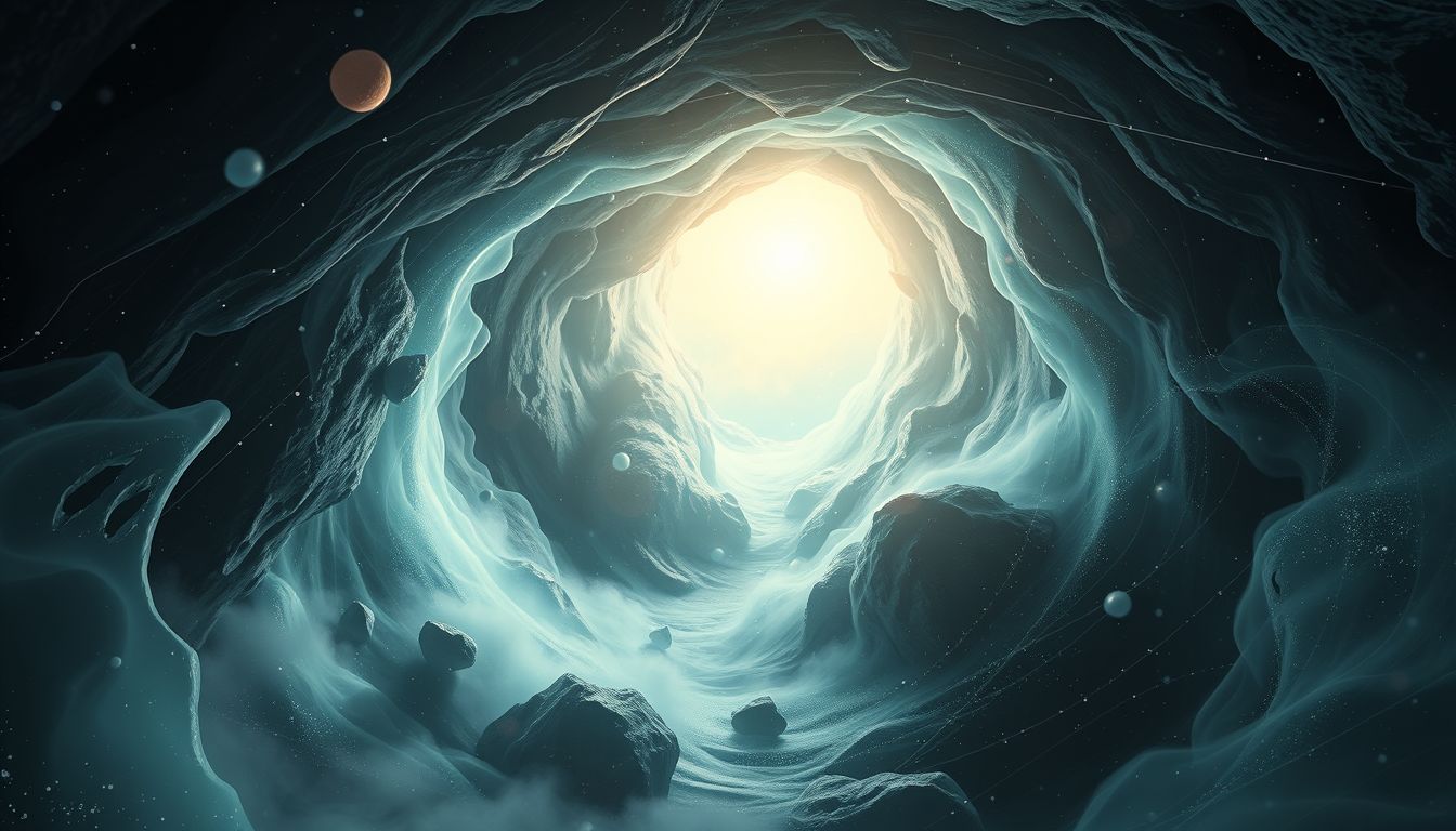 Das Absteigen in eine Höhle symbolisiert innere Ängste.