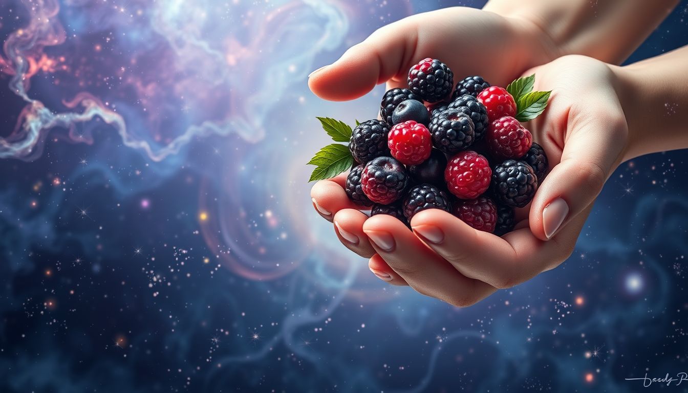 Brombeeren symbolisieren oft Kontrolle über eigene Wünsche und Bedürfnisse.