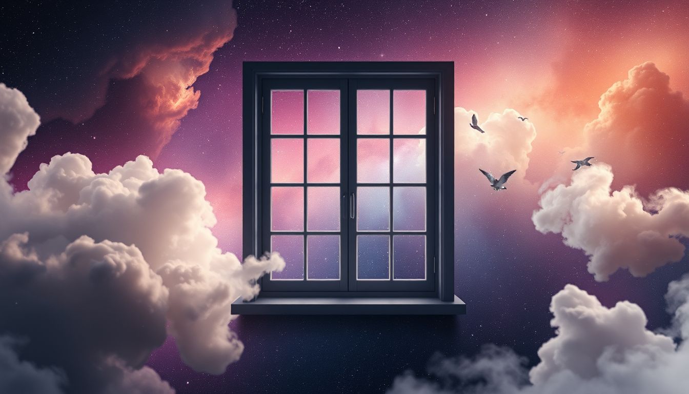 Das Verschließen eines Fensters symbolisiert oft persönlichen Schutz.