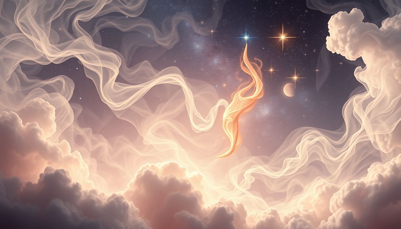 Qualm symbolisiert im Traum oft spirituelle Reinigung und Transformation.