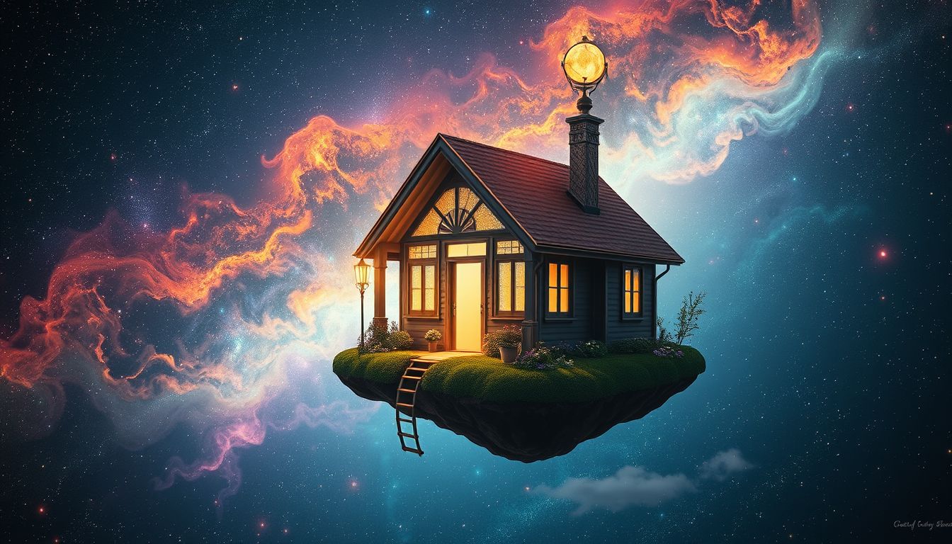 Ein Gartenhaus symbolisiert oft Rückzug und persönliche Freiheit.