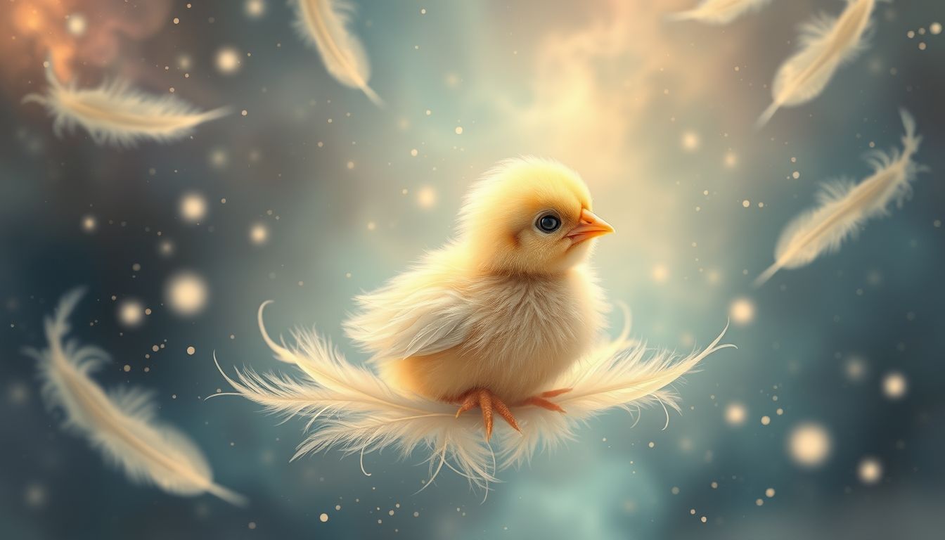Ein Küken symbolisiert neues Leben und frische Möglichkeiten.
