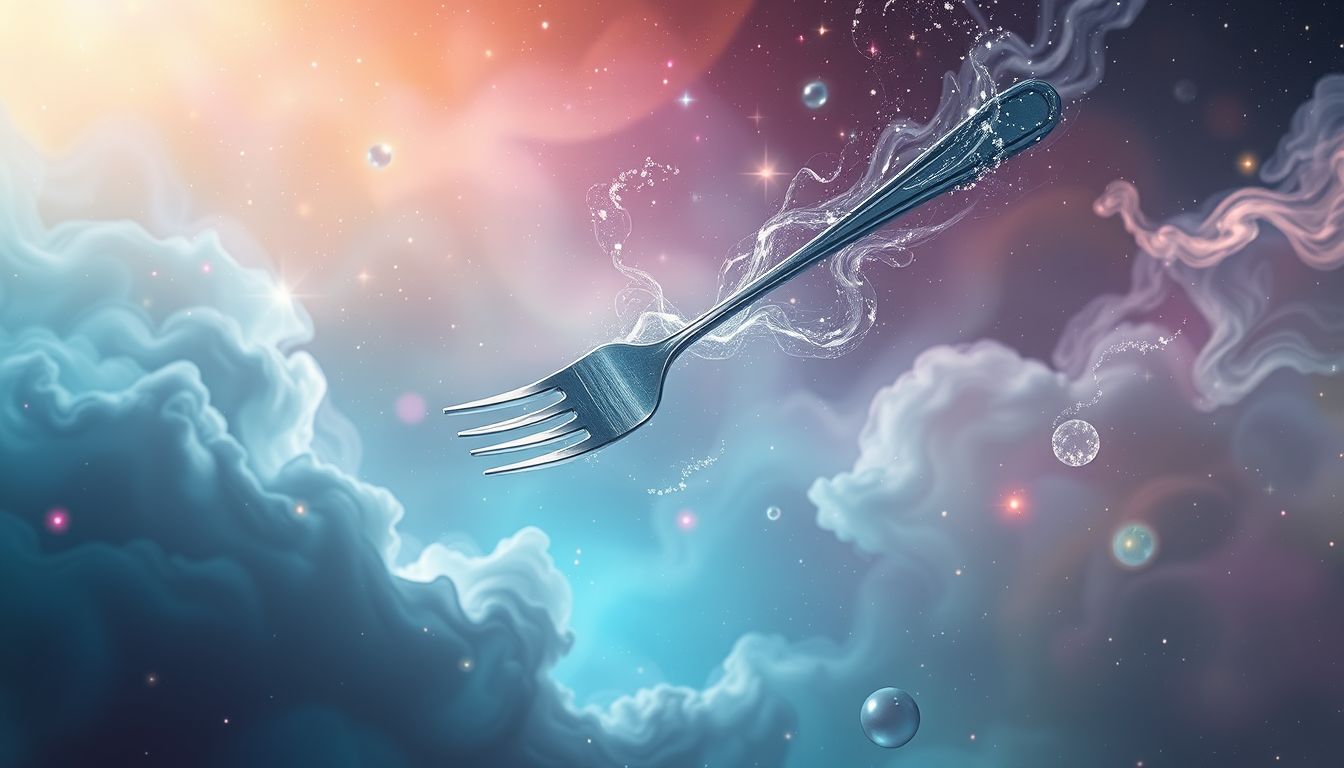 Eine fallengelassene Gabel symbolisiert oft unerwartete Schwierigkeiten im Leben.