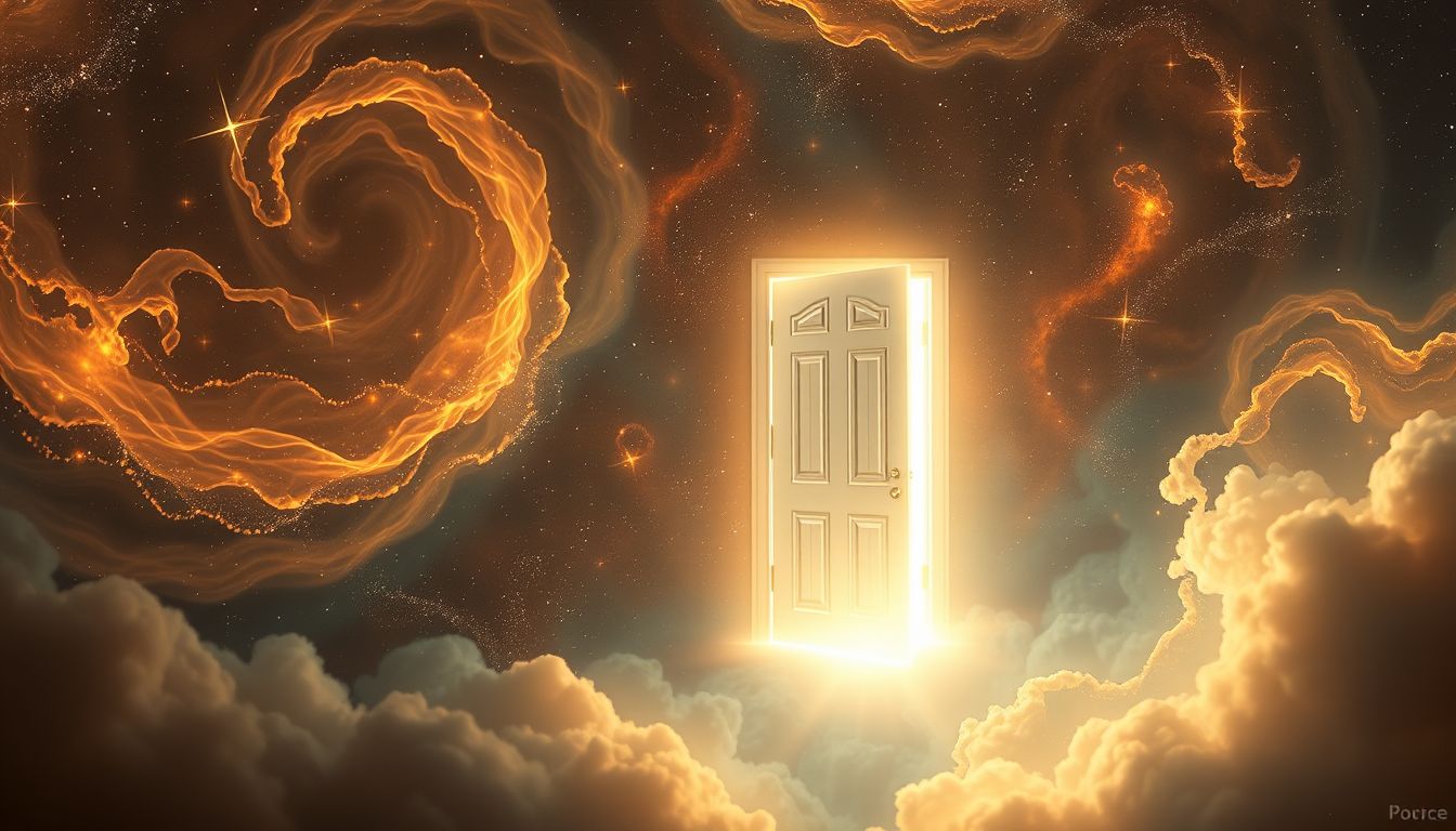 Eine helle Haustür im Traum symbolisiert neue Chancen und Hoffnung.