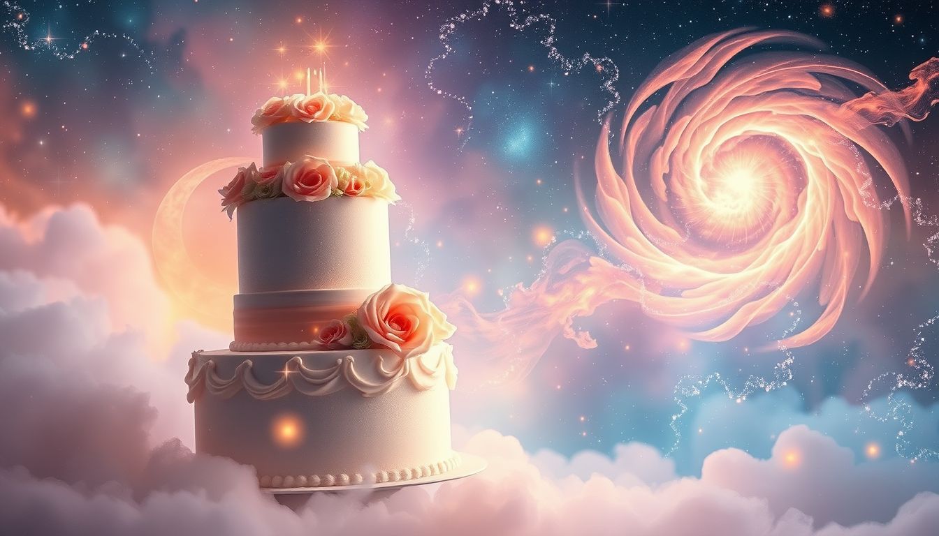 Hochzeitstorten symbolisieren oft Veränderungen und die Übergänge im Leben.