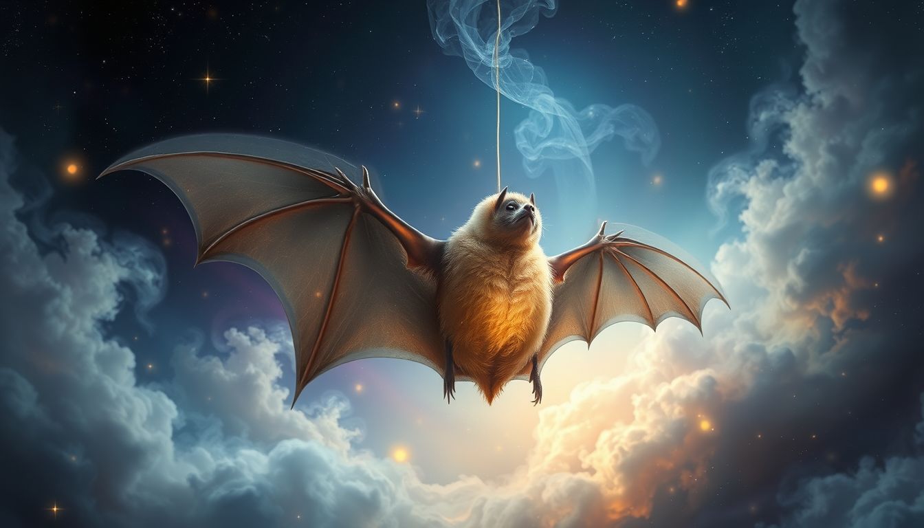 Eine tote Fledermaus kann Veränderung oder Verlust symbolisieren.