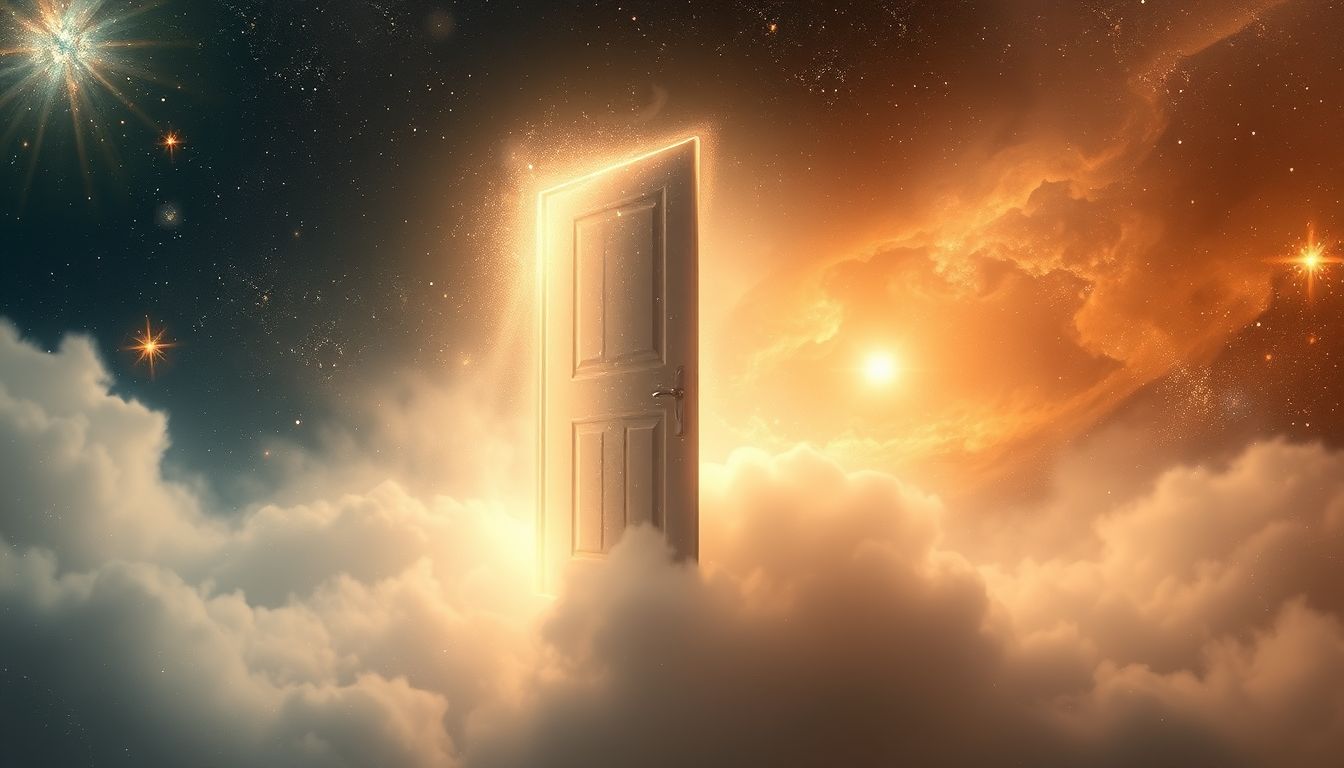Eine sich auflösende Tür symbolisiert oft verlorene Chancen im Traum.
