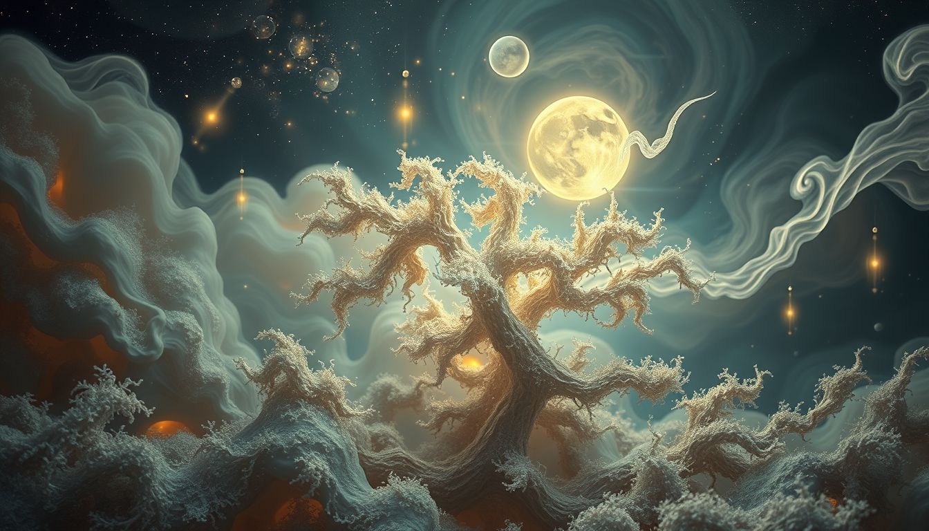 Flechte symbolisiert im Traum oft inneres spirituelles Ungleichgewicht.