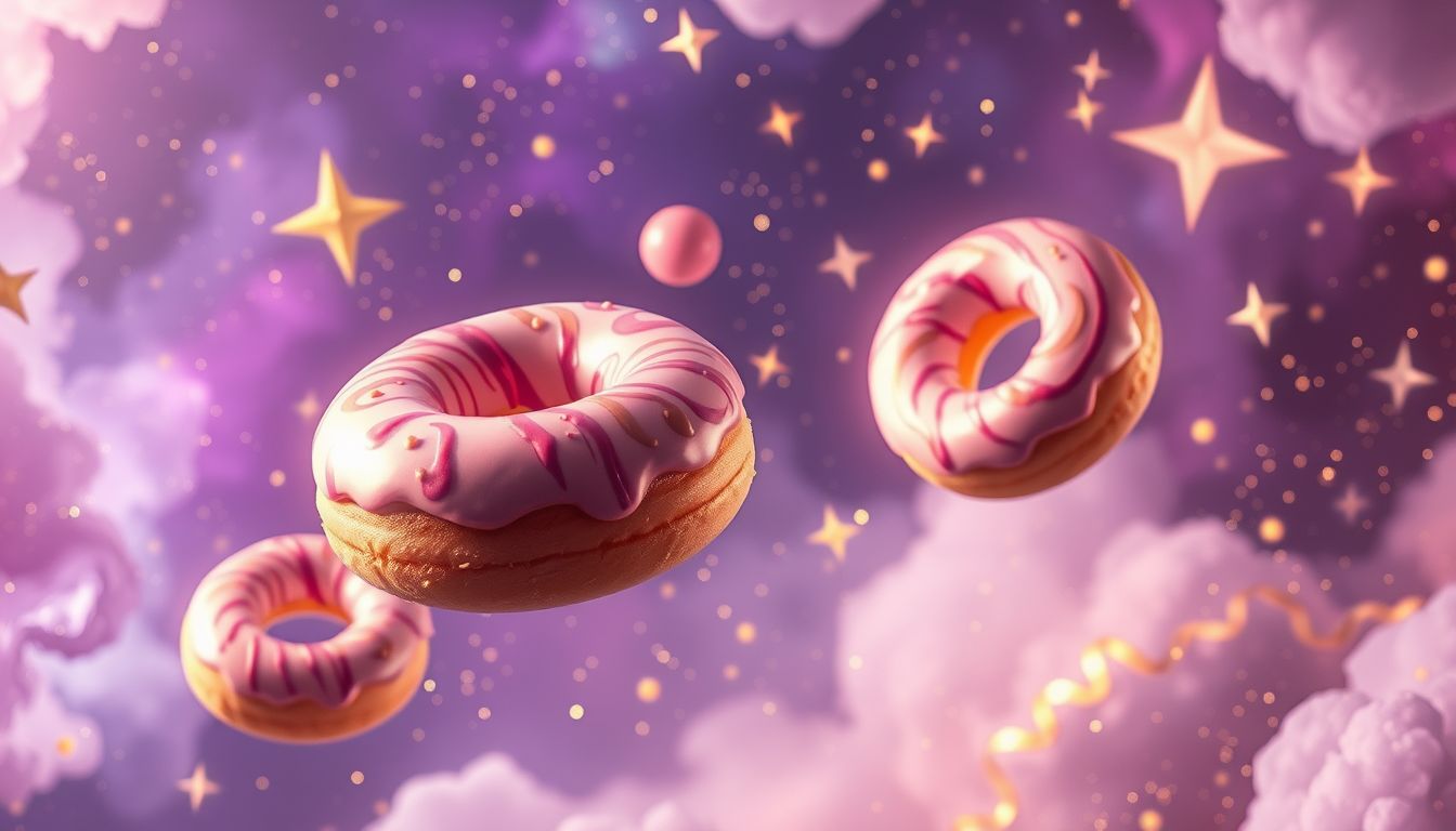 Fliegende Krapfen symbolisieren Freiheit und unerfüllte Sehnsüchte.