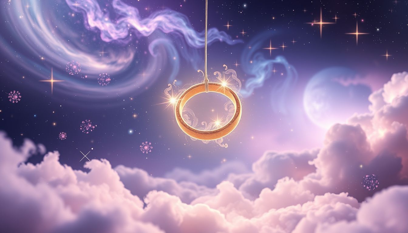 Ein Ring symbolisiert ewige Liebe und unzertrennliche Bindung.