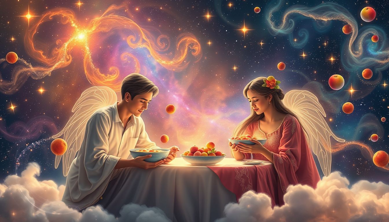 Im Traum Kissel teilen, symbolisiert familiäre Zusammengehörigkeit und Liebe.