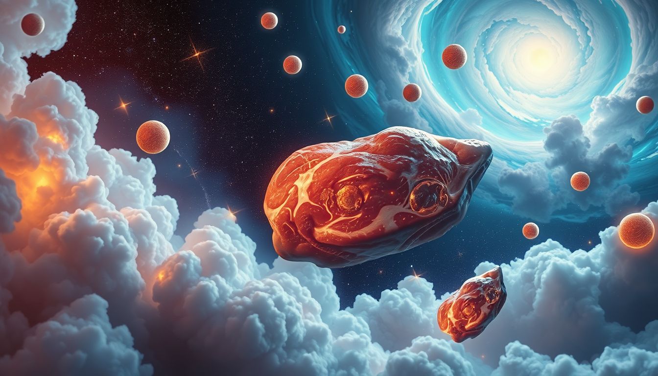 Überfluss an Ochsenfleisch symbolisiert emotionale oder mentale Überforderung.
