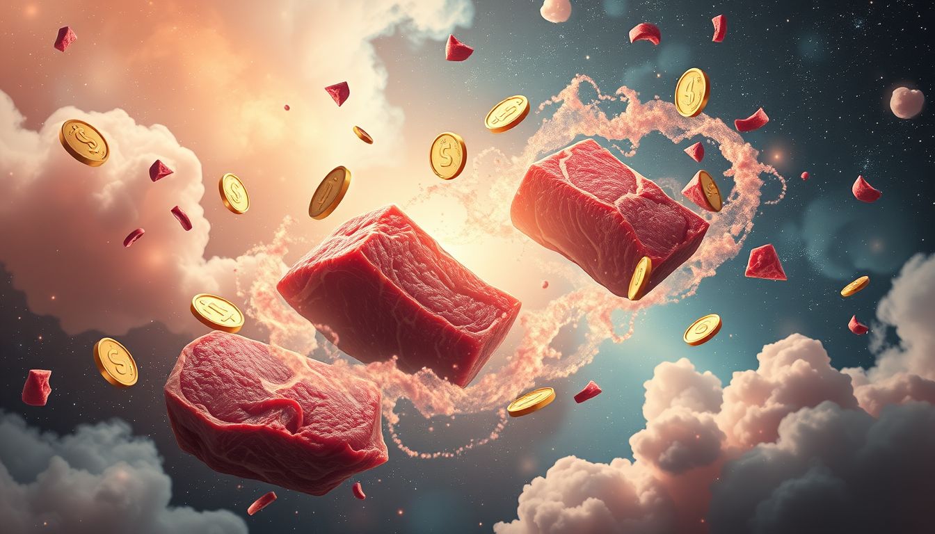 Ochsenfleisch im Traum symbolisiert oft finanzielle Stabilität und Sicherheit.