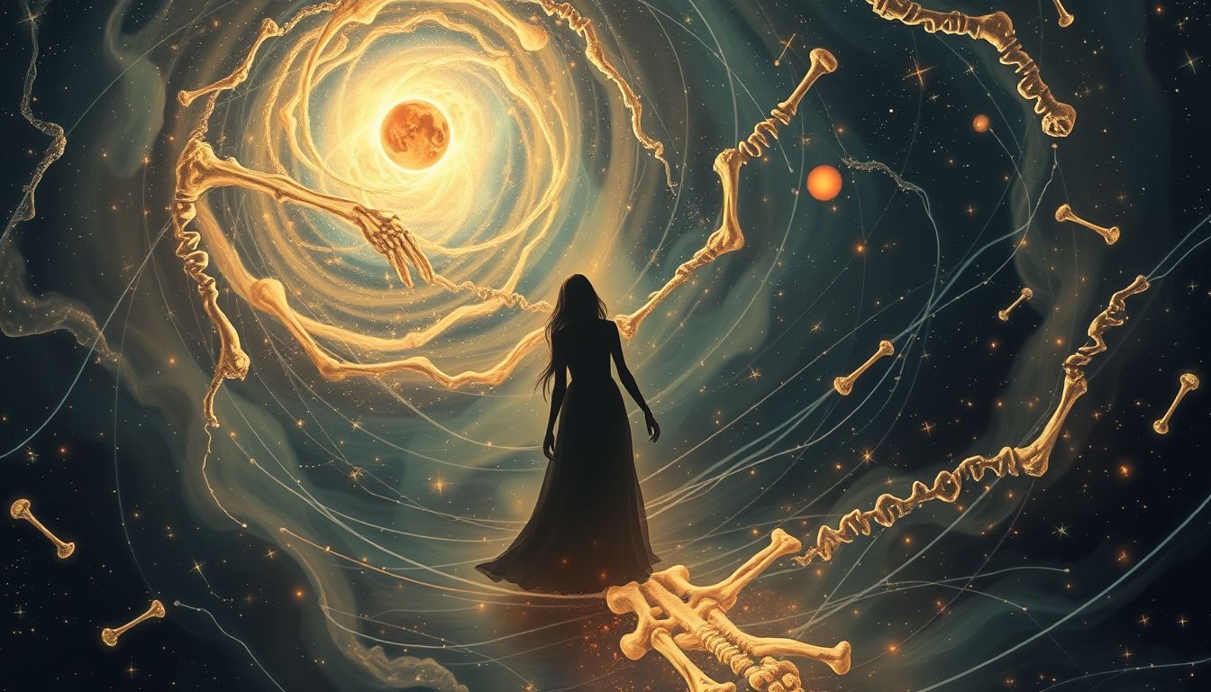 Ein Knochenmann im Traum symbolisiert oft Transformation und Veränderung.