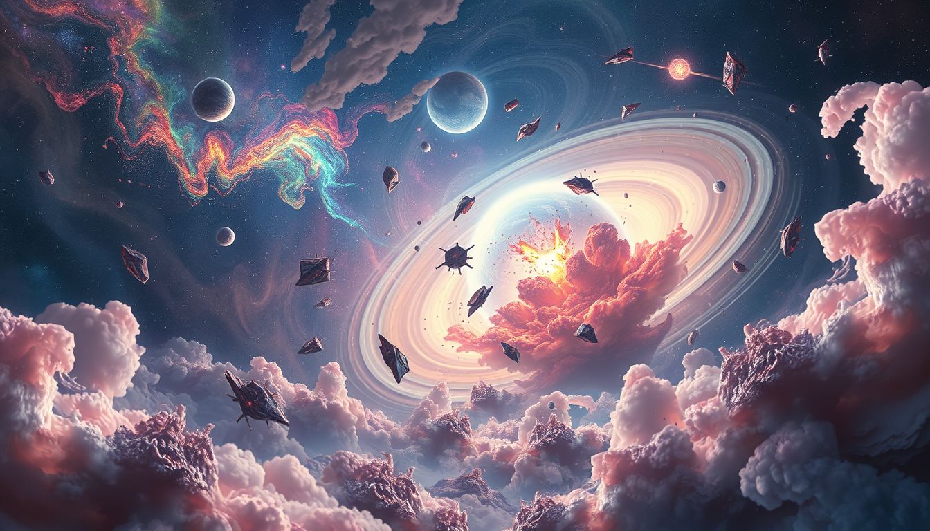 Uranus' Explosion symbolisiert plötzliche Veränderungen und transformierende Erlebnisse.