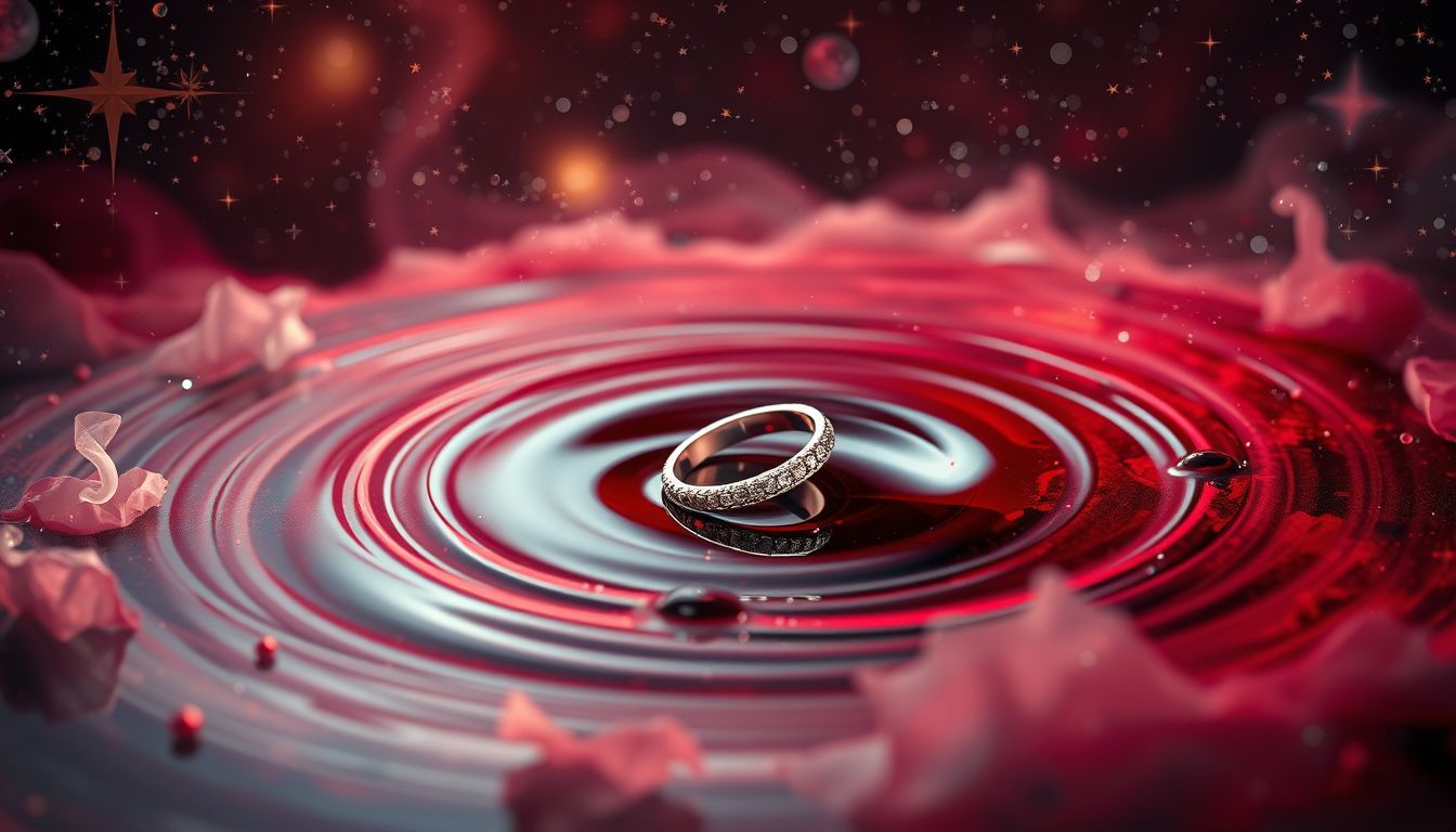 Der Ring im Wein symbolisiert intime Bindungen und Vertrauen.