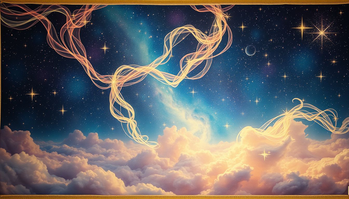 Gobelinstickerei symbolisiert Kunst und Kreativität im Traumbewusstsein.