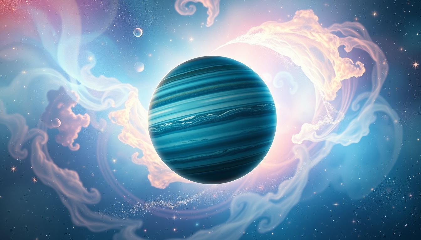 Uranus symbolisiert oft unerwartete Veränderungen und neue Perspektiven.