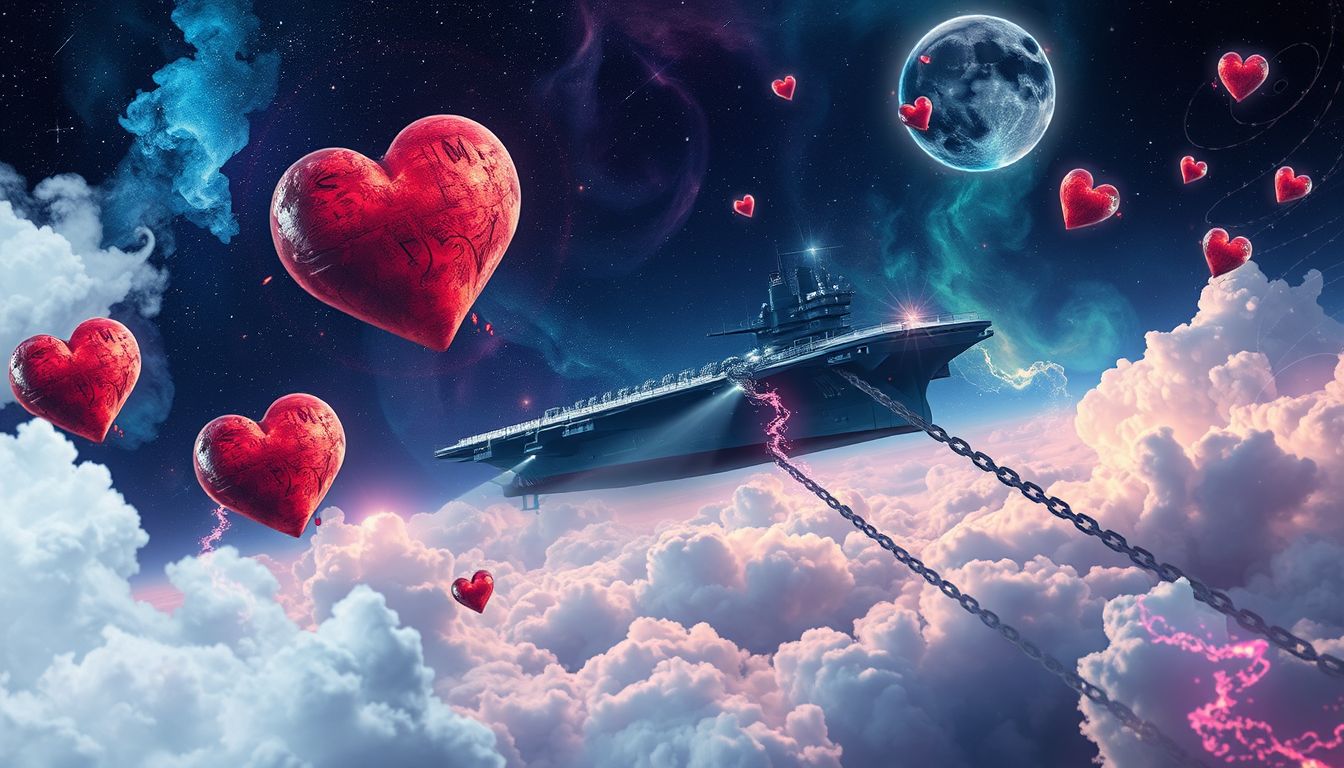 Ein Flugzeugträger symbolisiert Stärke, doch auch emotionale Distanz.