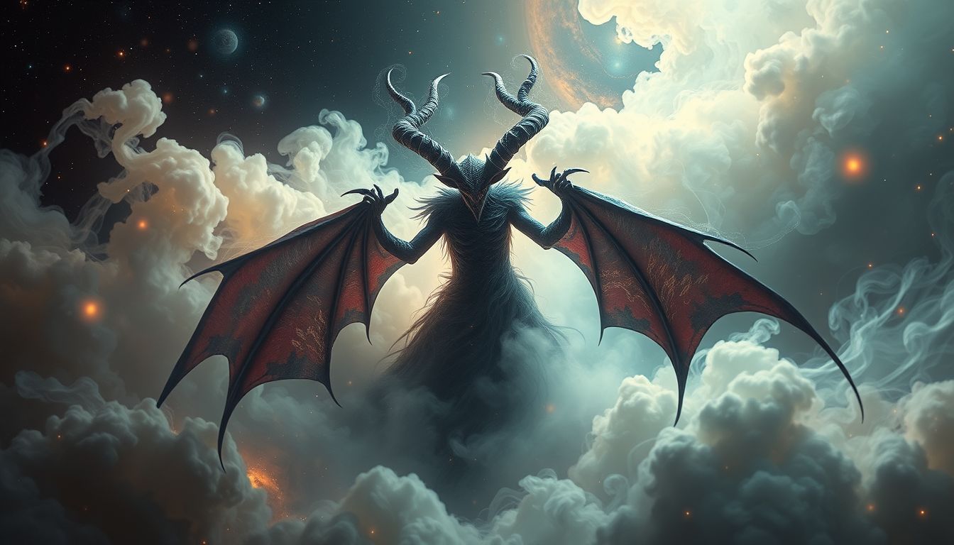 Mephistopheles symbolisiert innere Konflikte und Versuchungen im Traum.
