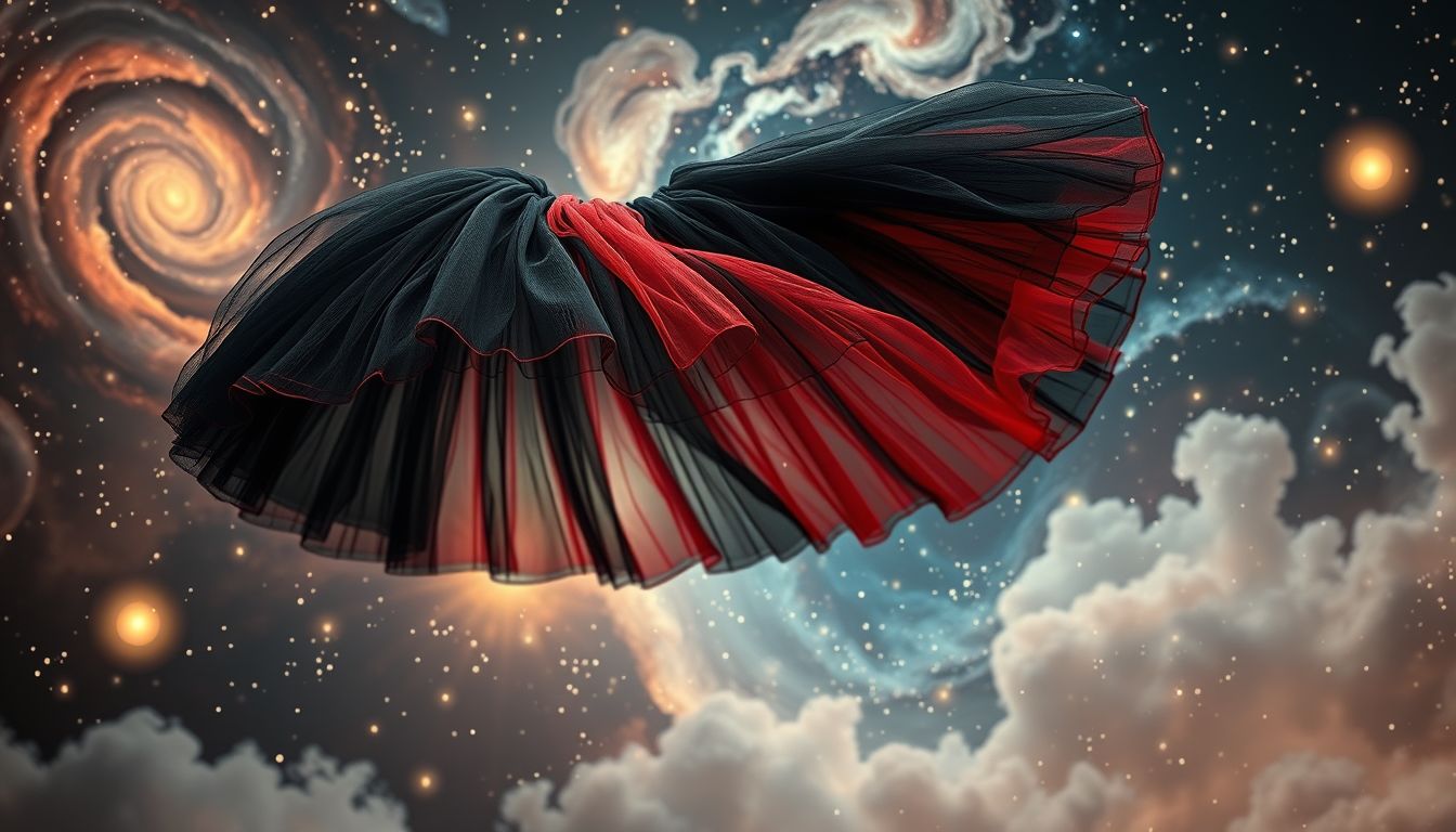Ein schwarzer Petticoat symbolisiert geheime Wünsche und verborgene Leidenschaft.