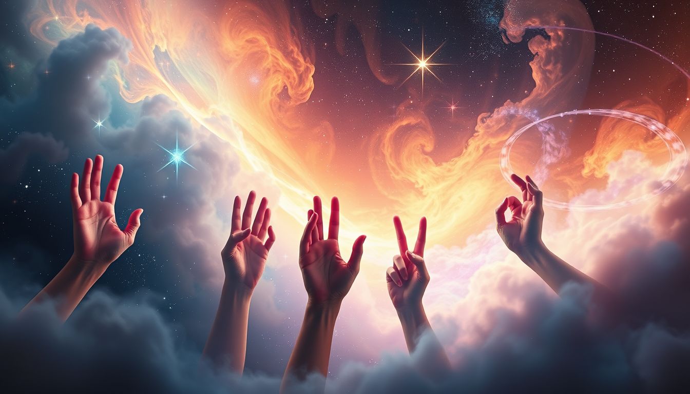 Gebärdensprachen im Traum symbolisieren oft Kommunikation und Verbindung.