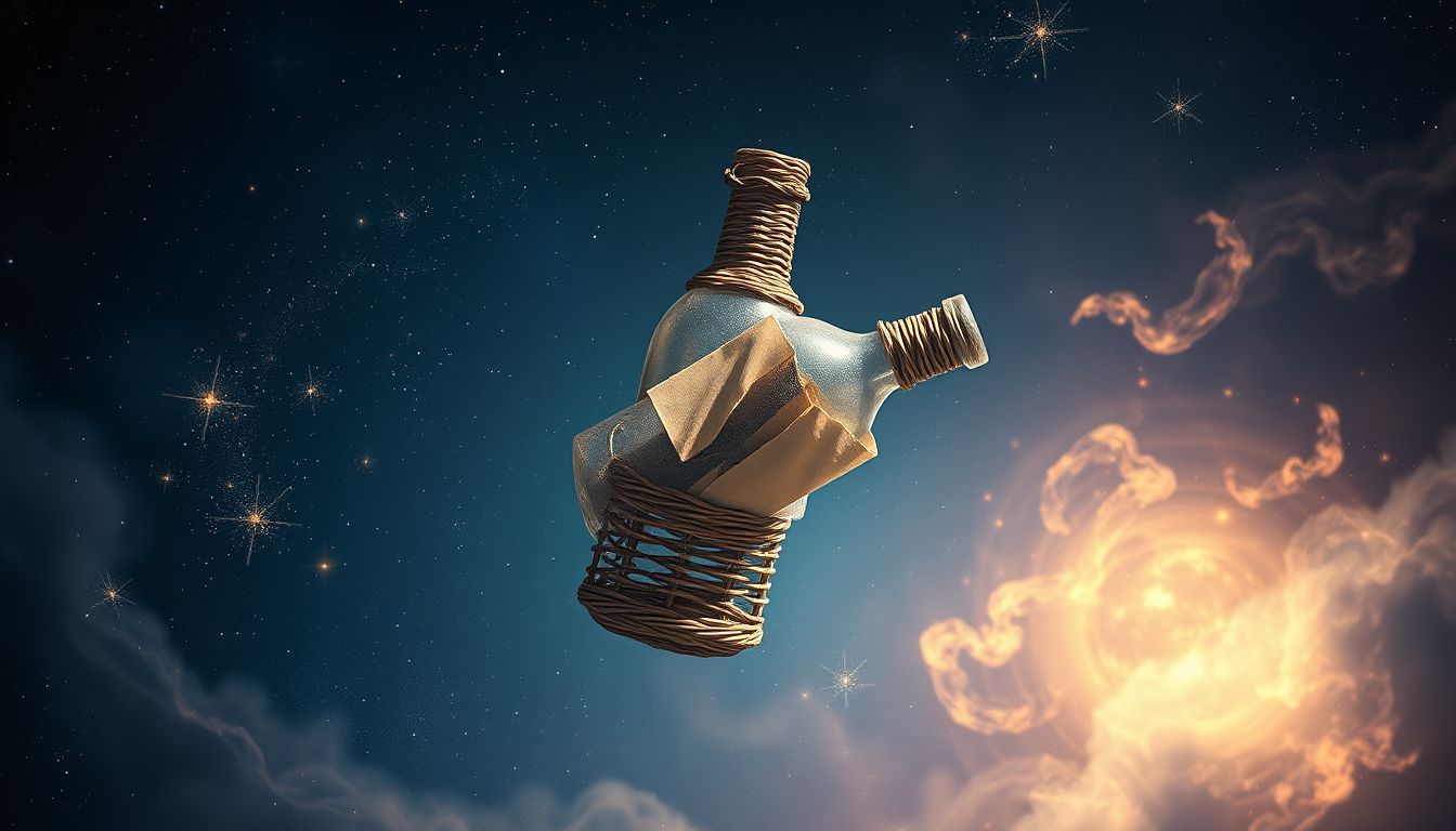 Eine Korbflasche symbolisiert oft verborgene Erinnerungen und Emotionen.