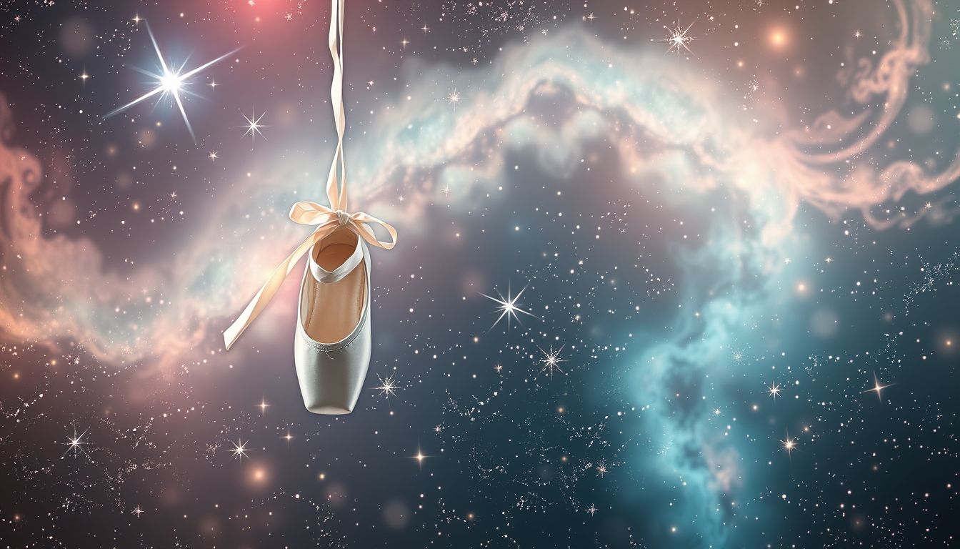 Weiße Ballettschuhe symbolisieren Reinheit und unbeschwerte Lebensfreude.
