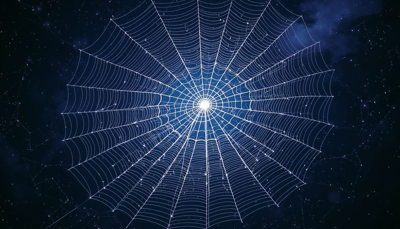 Traum von Spinnennetzen symbolisiert oft Verstrickungen im Leben.