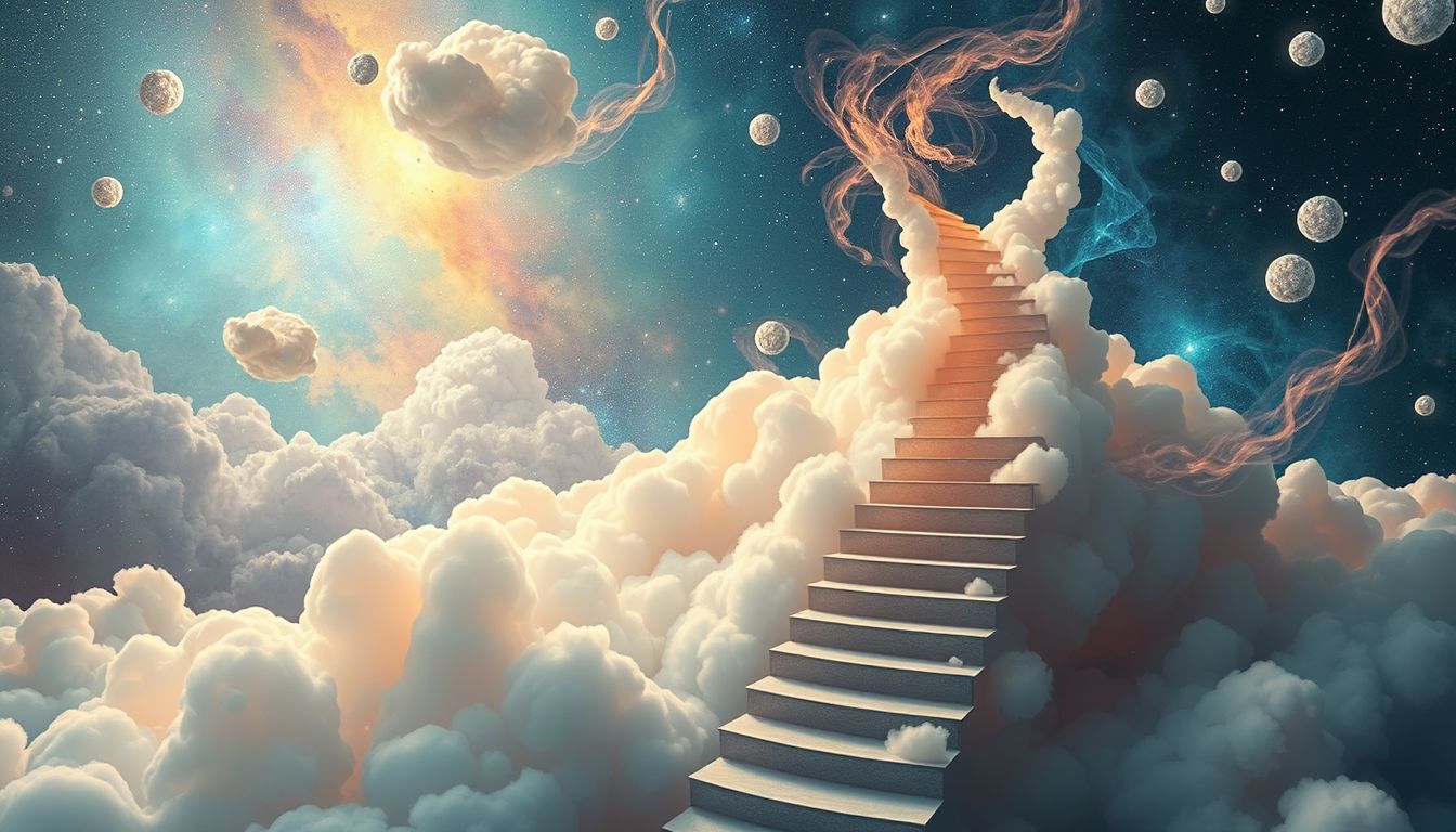 Treppe im Traum symbolisiert Lebensentscheidungen und Veränderung.