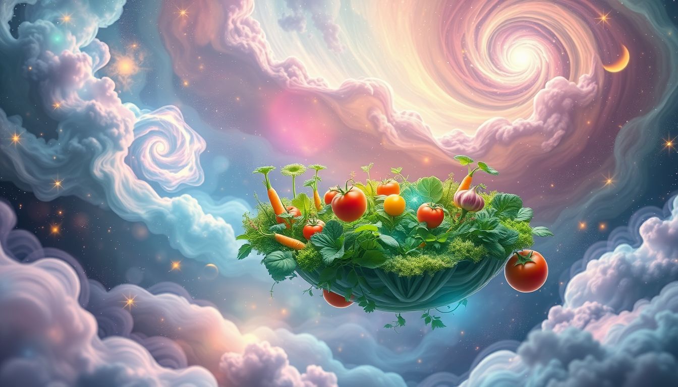 Gemüsegärten im Traum symbolisieren oft Wachstum und Fruchtbarkeit.