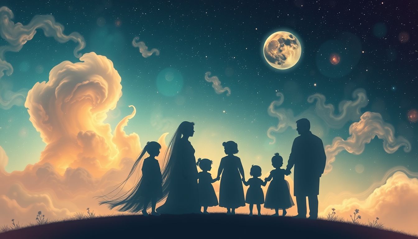 Verstorbene Angehörige im Traum symbolisieren unerledigte emotionale Themen.