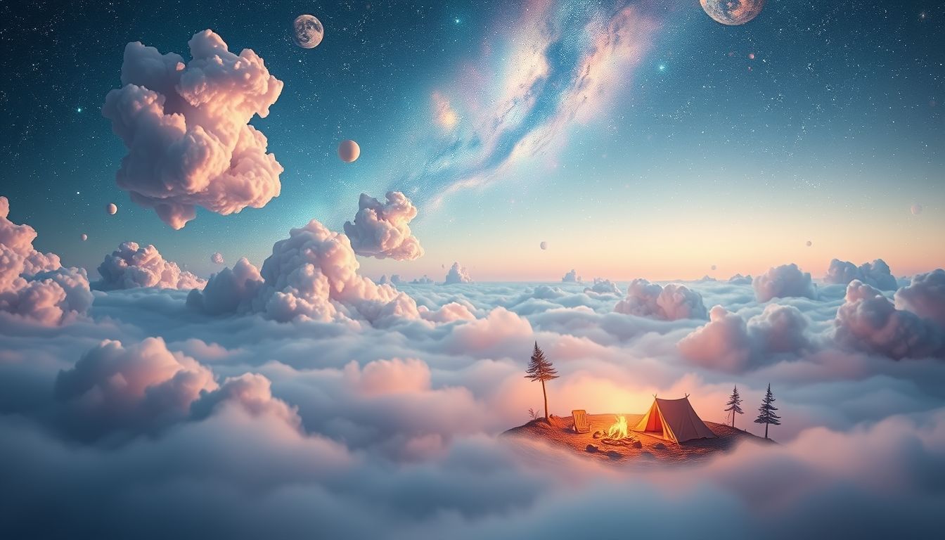 Traum vom Campingplatz symbolisiert Freiheit und neue Erfahrungen.
