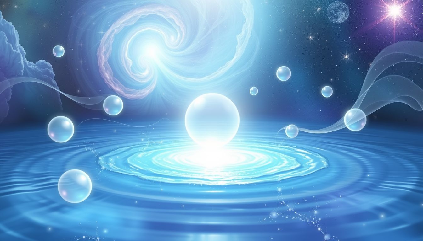 Wasser symbolisiert emotionale Tiefe und spirituelles Wachstum im Traum.